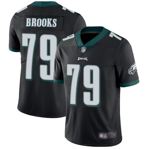 Men Philadelphia Eagles #79 Brandon Brooks Black Alternate Vapor Untouchable NFL Jersey Limited Player->philadelphia eagles->NFL Jersey